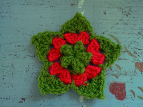 Puff st crochet star