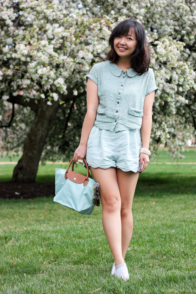 all mint green outfit