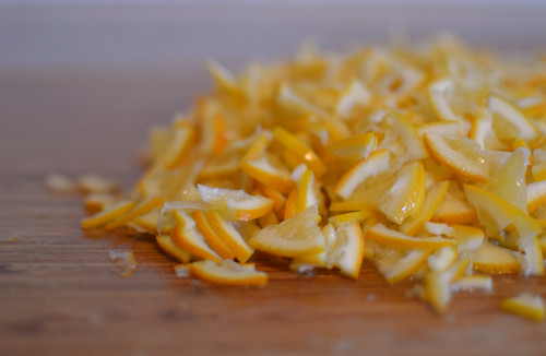 Chopped lemons