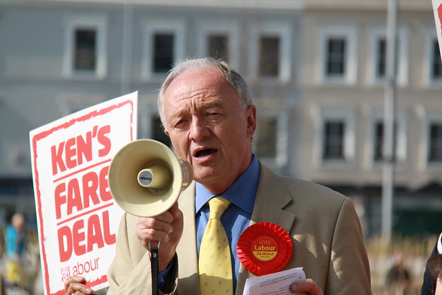 Ken Livingstone campaigning in Woolwich