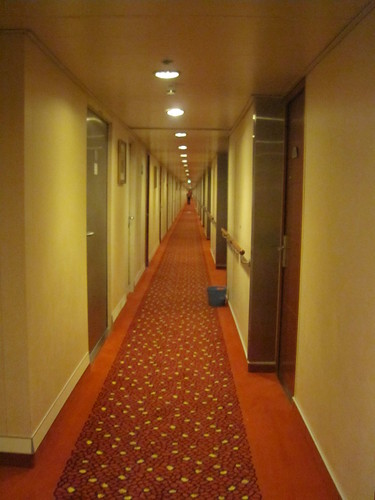 The reallllllly long hallway of Deck 9
