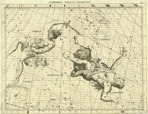 009-Andromeda-Perseo y el Triangulo-Atlas Coelestis 1729- John Flamsteed-University of Michigan Shapiro Science Library