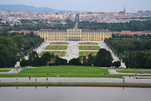 Vistas del palacio de Schönbrunn desde la Glorieta