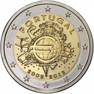 2 Euro Portugalsko 2012, 10. výročie zavedenia Eura