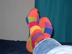 Men's Multi-Colored Checkered Socks