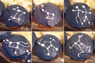 Constellation cupcakes
