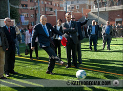 Inauguración del nuevo campo de fútbol de Aitxarte en La Peña - Abusu