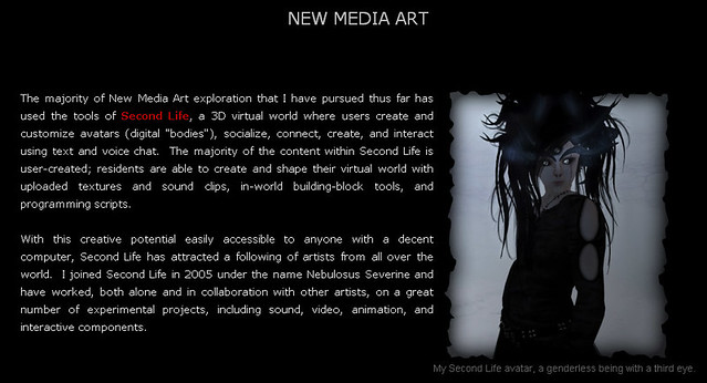 New Media art page update