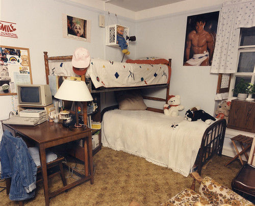 Barnard Hall dorm room, 1987
