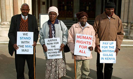 Kenyans demanding justice for the treatment meted out by the British colonialists during the emergency period between 1952-56. The Land and Freedom Army was attacked in an attempt to halt the independence struggle. by Pan-African News Wire File Photos