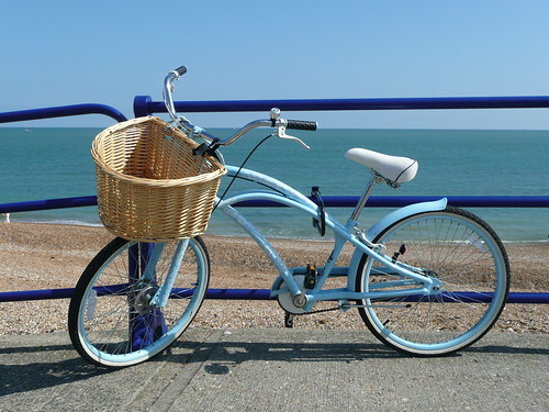 Blue Bicycle By Blue Sea