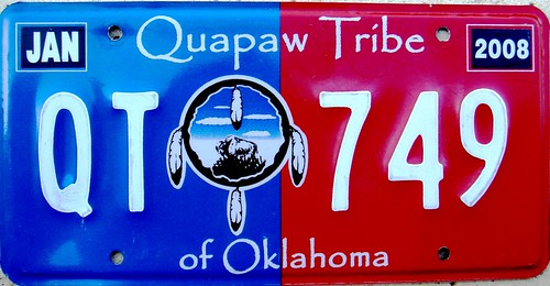 Quapaw Tribe License Plate
