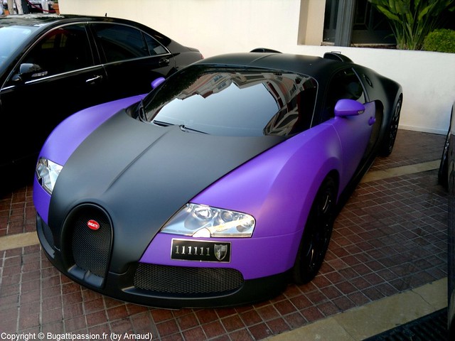 Bugatti Veyron matt black matt purple by Bugattipassionfr