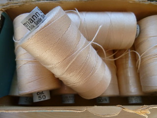 Spools of silk thread (storebukkebruse/Flickr)
