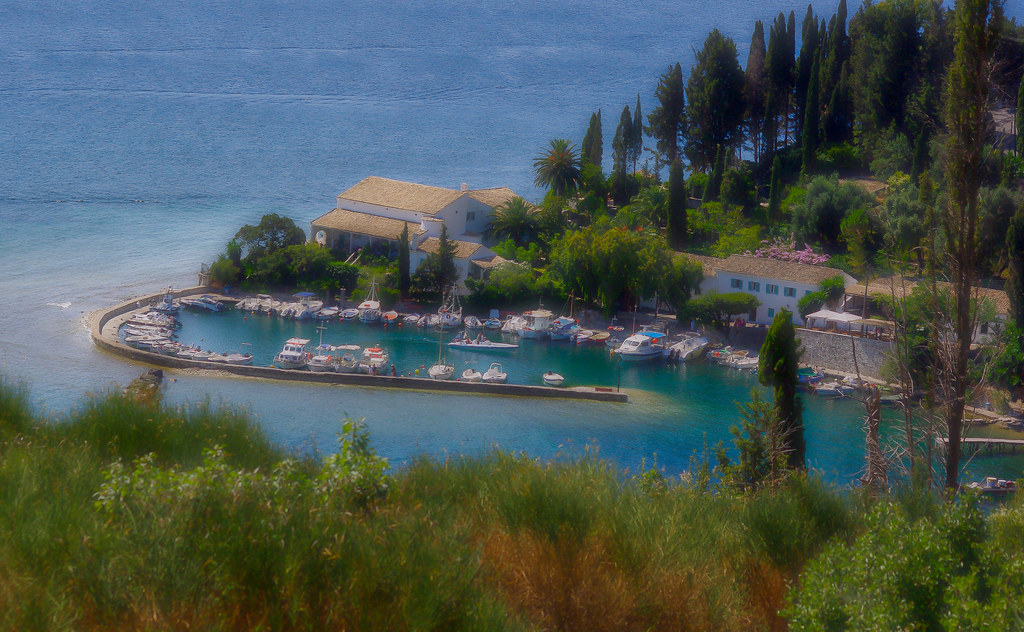Greece - Dreamy morning view over the small picturesque harbour of Kalami, Corfu. (Explored 14th August 2011)