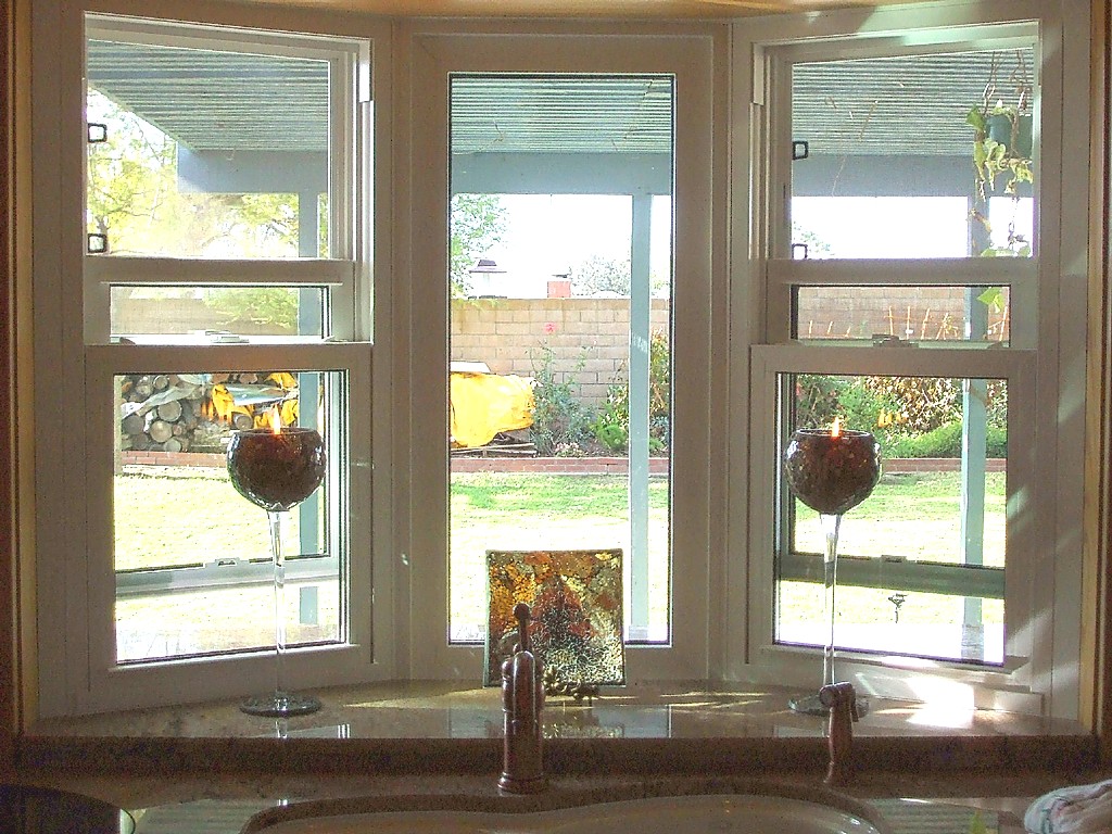 Show me you kitchen bay windows above sink