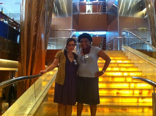 @raquelita and me on a ship!