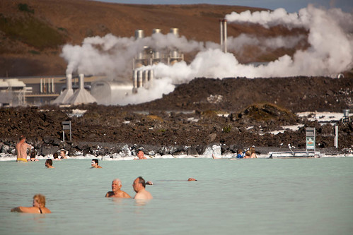 People Relaxing At the Blue Lagoon