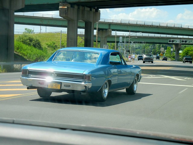 Old Chevelle SS on the road at the Syracuse Nationals July 2011
