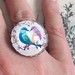 Lovebirds Vintage Inspired Ring