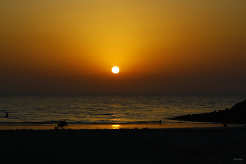 Sunset on the beach - Ajman, UAE