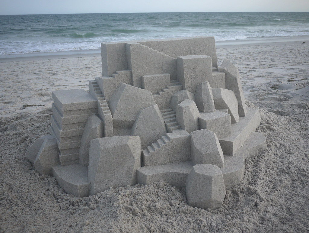 5944565807 3f44f3638a b Geometric Sand Sculptures by Calvin Seibert