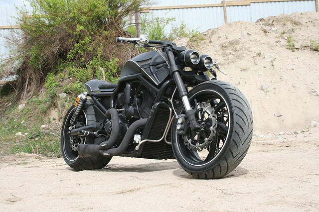 This is the custom Harley Davidson Street Rod built by Roy Hammeren at
