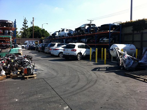BRAND NEW CARS waiting to be dismantled