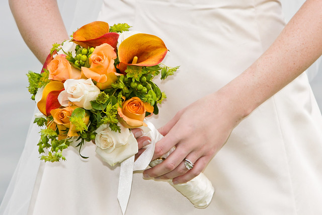 Rose and Calla Lily Bride Bouquet Wedding Flowers