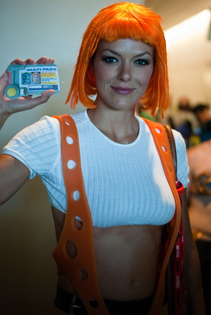 Adrianne Curry as Leelo from the Fifth Element