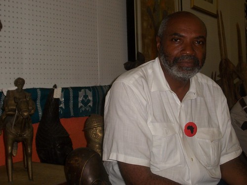 Abayomi Azikiwe, editor of the Pan-African News Wire, at the Shrine of the Black Madonna Cultural Center and Bookstore on July 16, 2011. He spoke at the conference on preemptive prosecution. (Photo: Andrea Egypt) by Pan-African News Wire File Photos