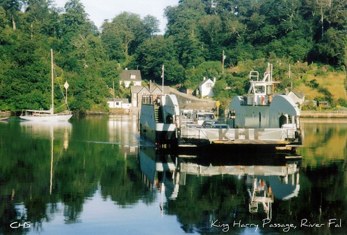 The old King Harry Ferry - taken in 2001, River Fal by Stocker Images