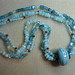 teal multi-strand necklace