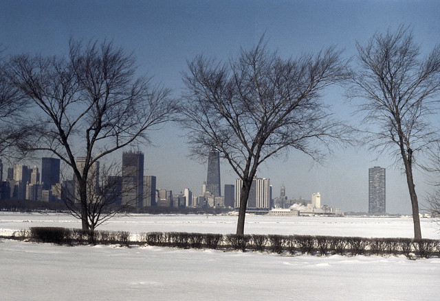 Winter Chicago Skyline