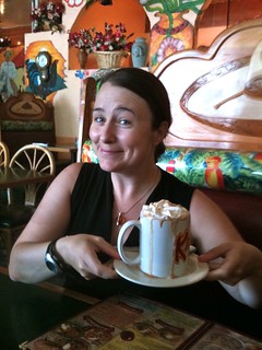 Nancy & her Mexican hot chocolate