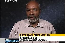 Abayomi Azikiwe, editor of the Pan-African News Wire, on Press TV discussing the political situation in Egypt on July 15, 2011. Azikiwe is an analyst on African affairs. by Pan-African News Wire File Photos