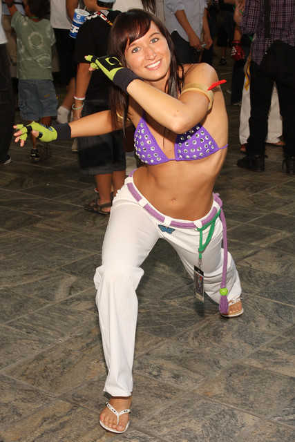 Here's a cosplay of the character Christie Monteiro from the fighting game