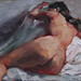 Figure from life, oil on panel SOLD