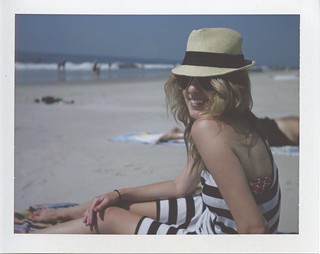 Kate in Hat at Rockaway Beach