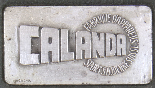 Calanda S typewriter logo