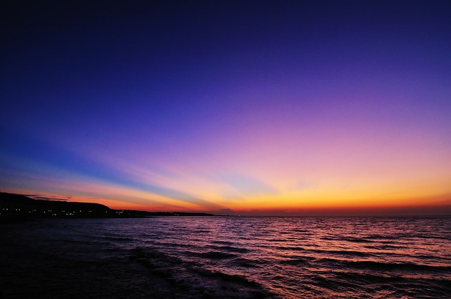 北海岸 夕陽