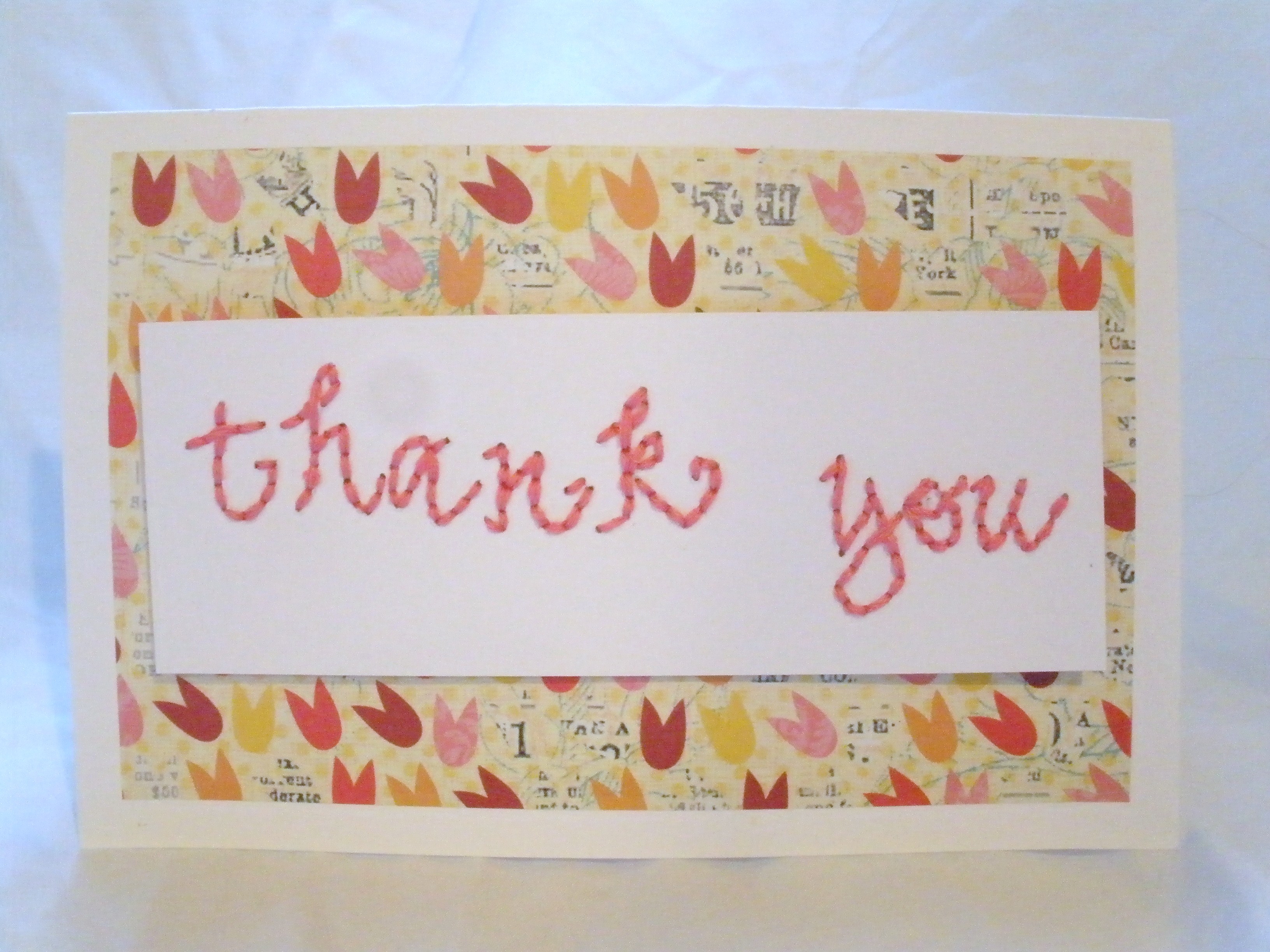 Embroidered Thank You