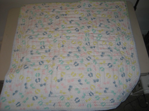 Back of Bobby Jr's quilt