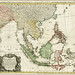 Carte des Indes Orientales 1748 by Tobie Mayer - Bản đồ các nước Đông Ấn (ngày nay là Ấn Độ và các nước Đông Nam Á)