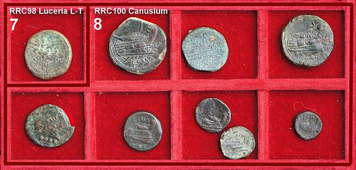x Canusium and Luceria L-T Roman Republican struck Bronzes, Second Punic War Period