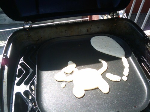 Cat Pancake Made with GoodCook Pancake Creator