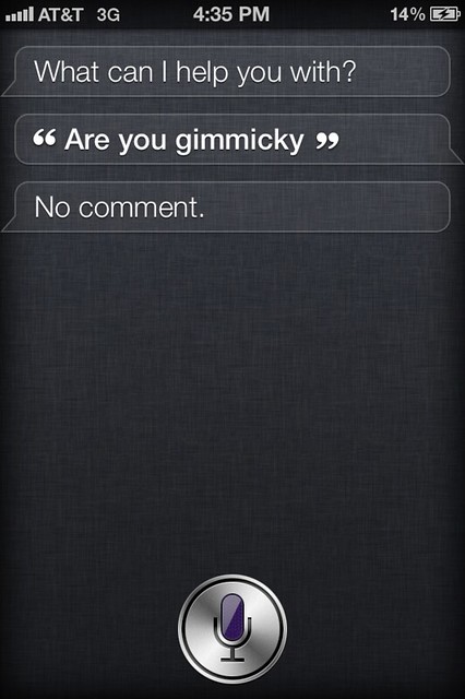 Siri Is Gimmick?
