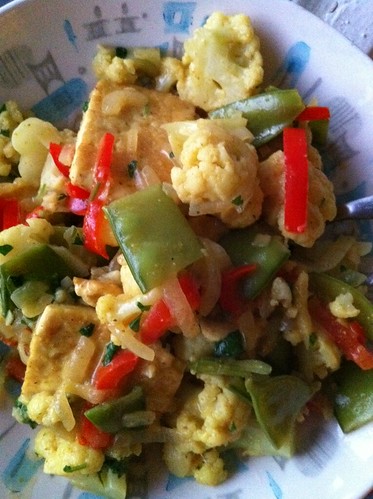 Veggie Dinnerplate: Curry Tofu & Vegetables