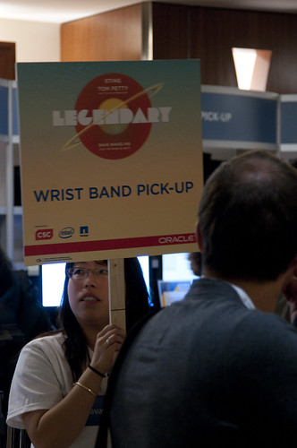Wrist Band Pick-Up, Oracle Appreciate Event "Legendary", JavaOne 2011 San Francisco