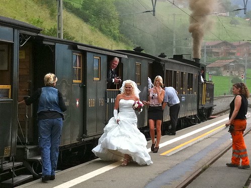 Swiss Steam Train Wedding 7 As we were driving by a railway station in the 